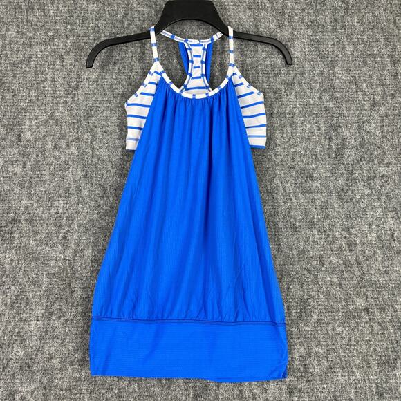 Lululemon Shirt Womens 4 No Limits Tank Top Racerback‎ Built In Bra Gym Tennis - Picture 1 of 7